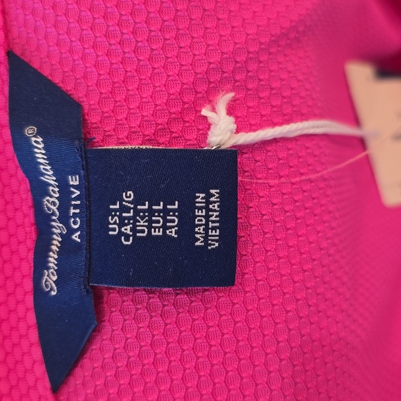 Tommy Bahama 💖NWT💖 Size Large Active Pink Top with Pink Zipper !💖💖 - Picture 14 of 15